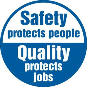 Safety/Quality Hard Hat Stickers 2.5" Vinyl 10Pk | LHTL304
