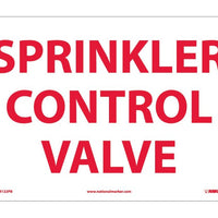 FIRE, SPRINKLER CONTROL VALUE, 10X14, PS VINYL
