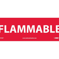 FLAMMABLE, 4X12, RIGID PLASTIC
