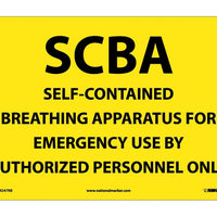 SCBA SELF-CONTAINED BREATHING APPARATUS, 10X14, RIGID PLASTIC