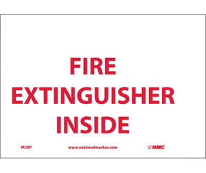 FIRE EXTINGUISHER INSIDE, 3X5, PS VINYL