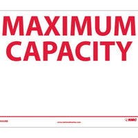 MAXIMUM CAPACITY _______, 10X14, RIGID PLASTIC