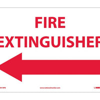 FIRE EXTINGUISHER (WITH LEFT ARROW), 10X14, PS VINYL