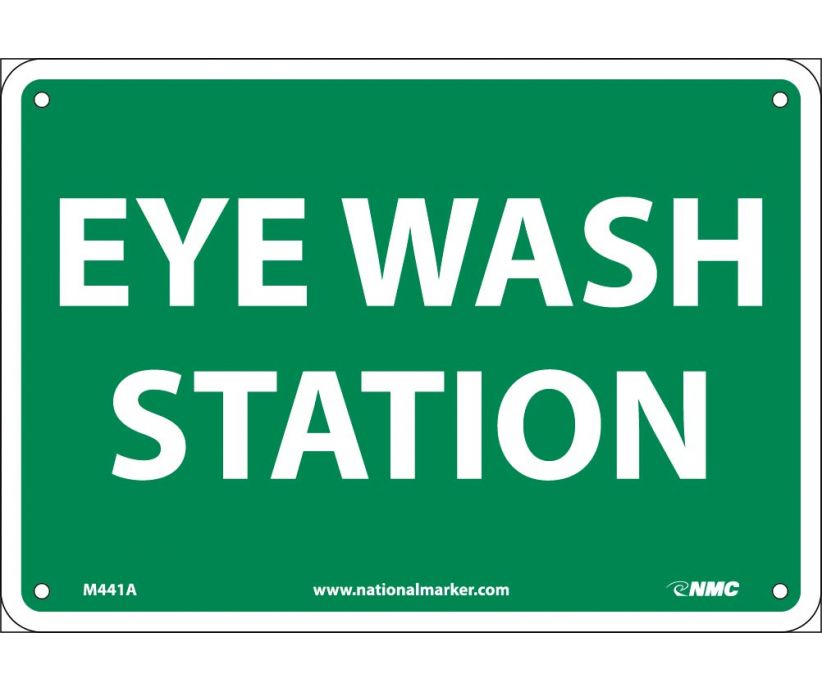 EYE WASH STATION, 7X10, .040 ALUM