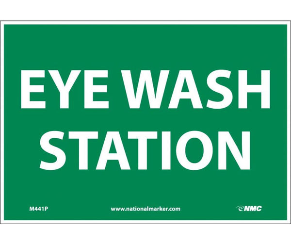 EYE WASH STATION, 7X10, PS VINYL