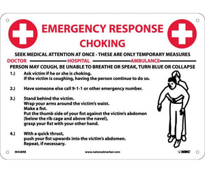 CHOKE EMERGENCY RESPONSE, 10X14, RIGID PLASTIC