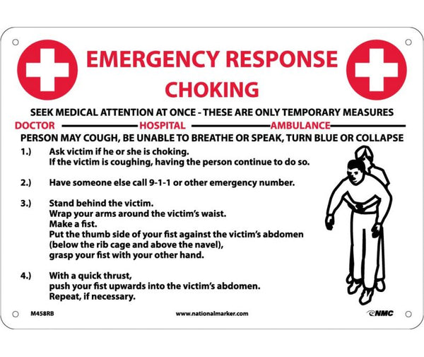 CHOKE EMERGENCY RESPONSE, 10X14, RIGID PLASTIC