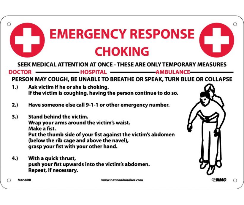 CHOKE EMERGENCY RESPONSE, 10X14, RIGID PLASTIC