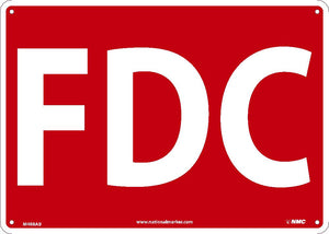 FDC SIGN, 14X10, .040 ALUM