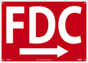 FDC RIGHT ARROW GRAPHIC  SIGN, 14X10, .040 ALUM