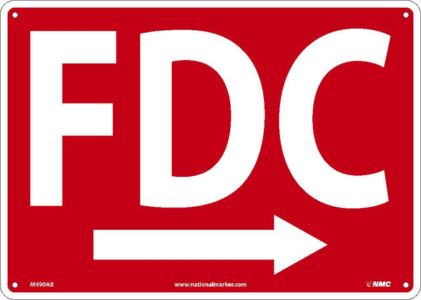 FDC RIGHT ARROW GRAPHIC  SIGN, 14X10, .040 ALUM