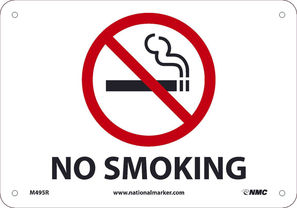 NO SMOKING, PLASTIC, .055