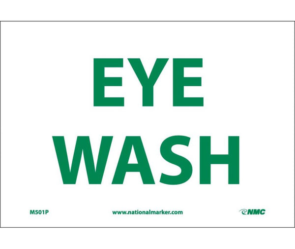 EYE WASH, 7X10, PS VINYL