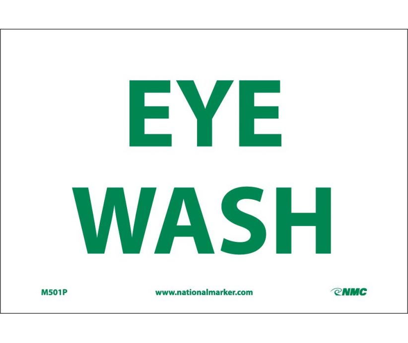 EYE WASH, 7X10, PS VINYL