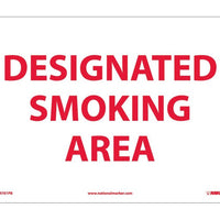 DESIGNATED SMOKING AREA, 10X14, PS VINYL
