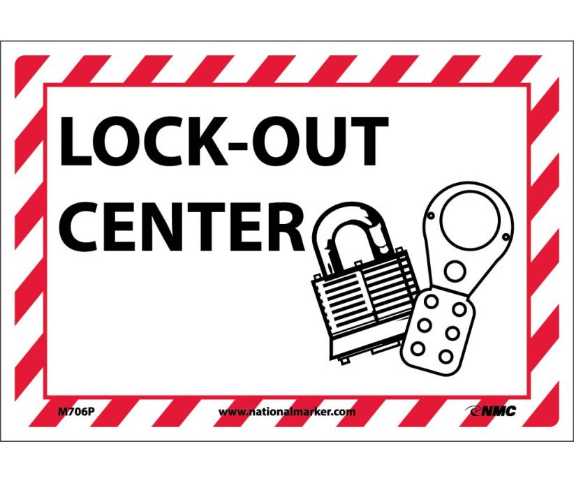 LOCK-OUT CENTER (W/GRAPHIC), 7X10, PS VINYL
