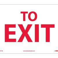 TO EXIT, 10X14, PS VINYL