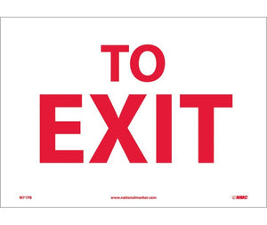 TO EXIT, 10X14, PS VINYL