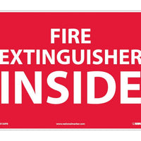 FIRE EXTINGUISHER INSIDE, 10X14, PS VINYL