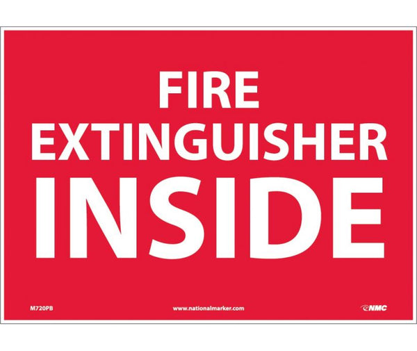 FIRE EXTINGUISHER INSIDE, 10X14, .040 ALUM
