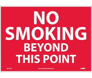 NO SMOKING BEYOND THIS POINT, 10X14, PS VINYL