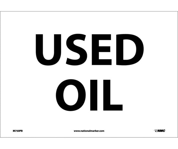 USED OIL, 10X14, RIGID PLASTIC