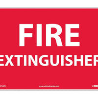 FIRE EXTINGUISHER, 10X14, RIGID PLASTIC