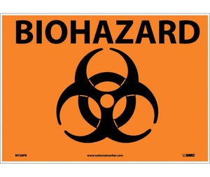 BIOHAZARD (SYMBOL), 10X14, RIGID PLASTIC