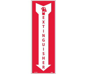 (GRAPHIC) EXTINGUISHER, 4X12, PS VINYL, 25/PK