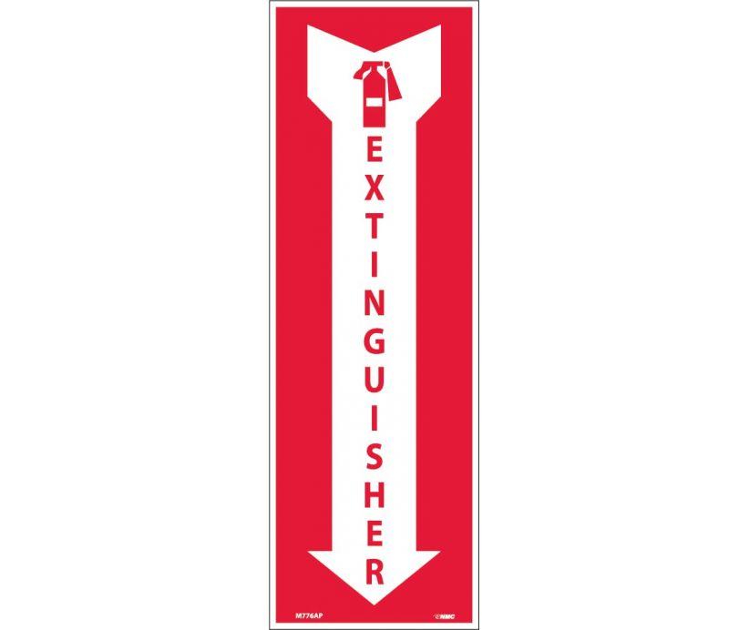 (GRAPHIC) EXTINGUISHER, 4X12, PS VINYL, 25/PK