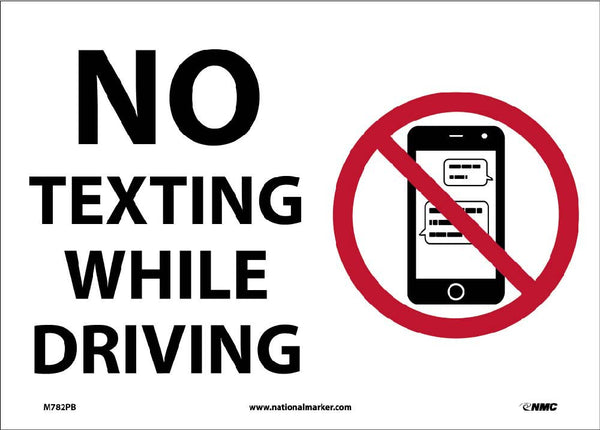 NO TEXTING WHILE DRIVING, 10X14, PS VINYL W/LAM