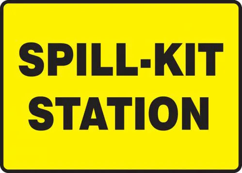 Safety Sign, SPILL-KIT STATION, 10