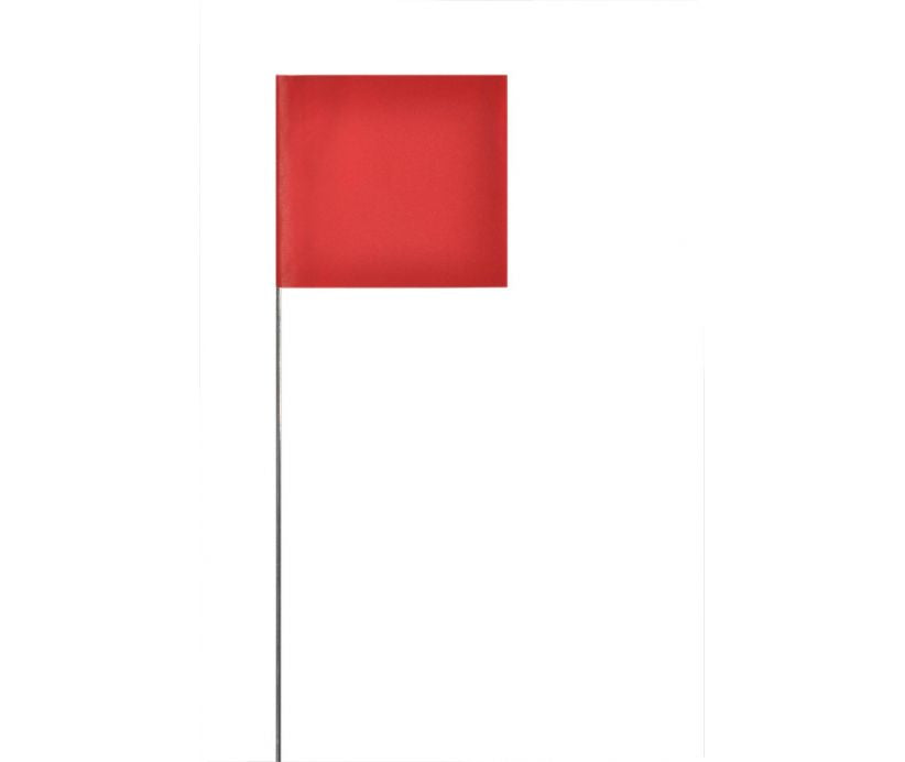 MARKING FLAGS, RED, 4