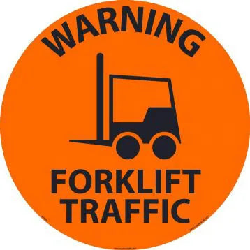 Forklift Traffic Walk-On Slip Guard Floor Sign 17