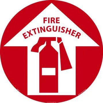 Fire Extinguisher Walk-On Slip Guard Floor Sign 17