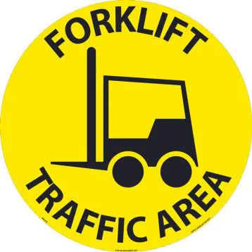 Forklift Traffic Walk-On Slip Guard Floor Sign 17