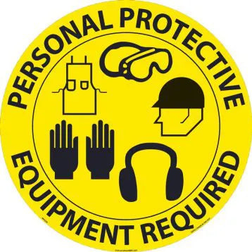 Protective Equipment Walk-On Slip Guard Floor Sign 17