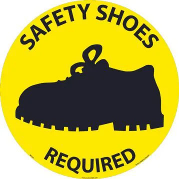 Safety Shoes Walk-On Slip Guard Floor Sign 17