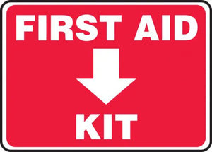 First Aid Kit Sign 7"x10" Adhesive Vinyl | MFSD506VS