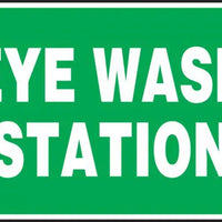 Eye Wash Station Sign 7"x10" Plastic | MFSD987VP
