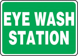 Eye Wash Station Sign 7"x10" Plastic | MFSD987VP