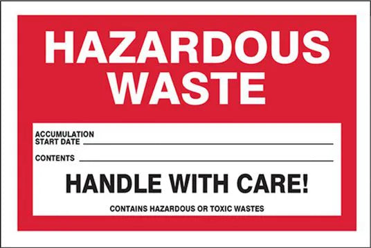 Hazardous Waste Container Labels 4