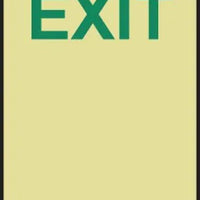 Glow-In-The-Dark Door Handle Signs: Exit | MLNY528