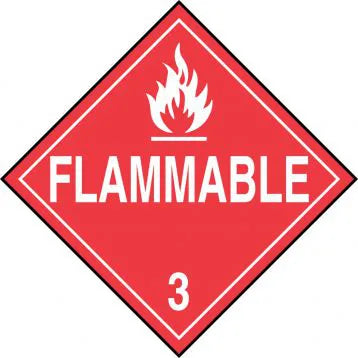 Flammable USDOT Placard 10.75