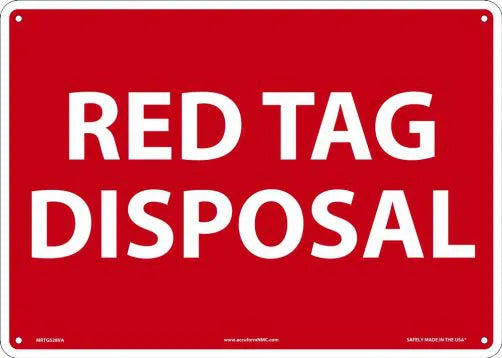 Red Tag Disposal Sign 14