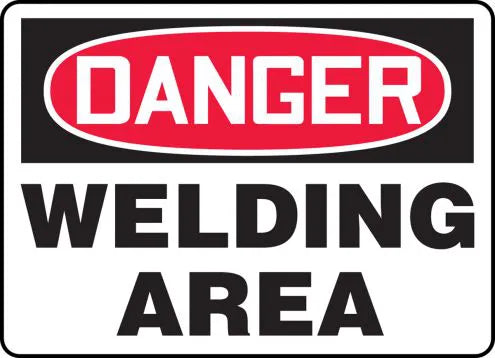Safety Sign, DANGER WELDING AREA, 7