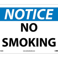 NOTICE, NO SMOKING, 10X14, .040 ALUM