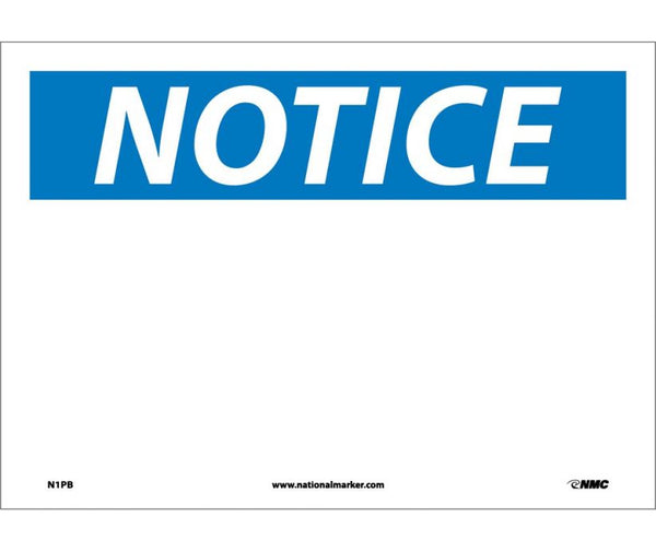 NOTICE, (HEADING ONLY), 10X14, PS VINYL