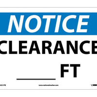 NOTICE, CLEARANCE___FT., 10X14, PS VINYL