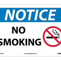 NOTICE, NO SMOKING, GRAPHIC, 10X14, RIGID PLASTIC